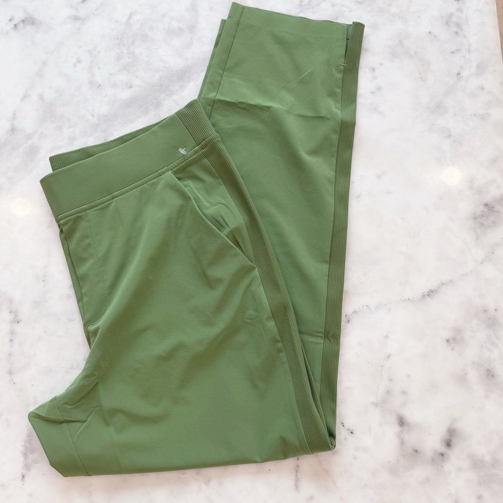 Athleta Brooklyn Mid Rise Ankle Pant Green Size 10 Athletic Leisure Pant New - Picture 6 of 10